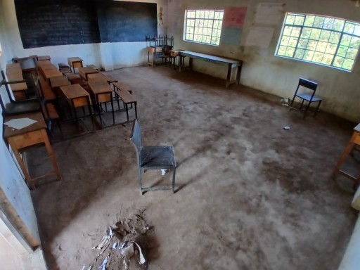 Classroom roof damage