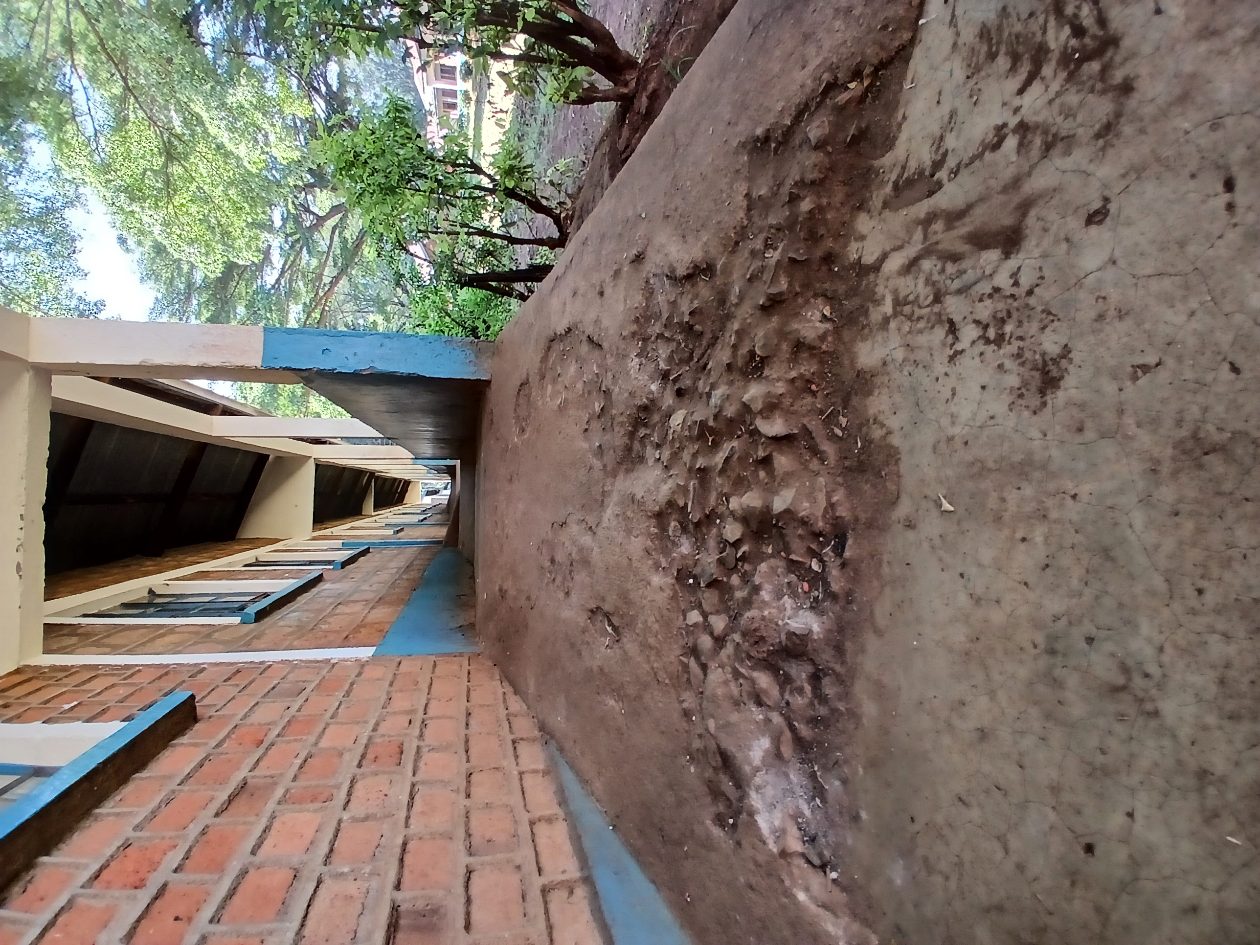 Classroom roof damage