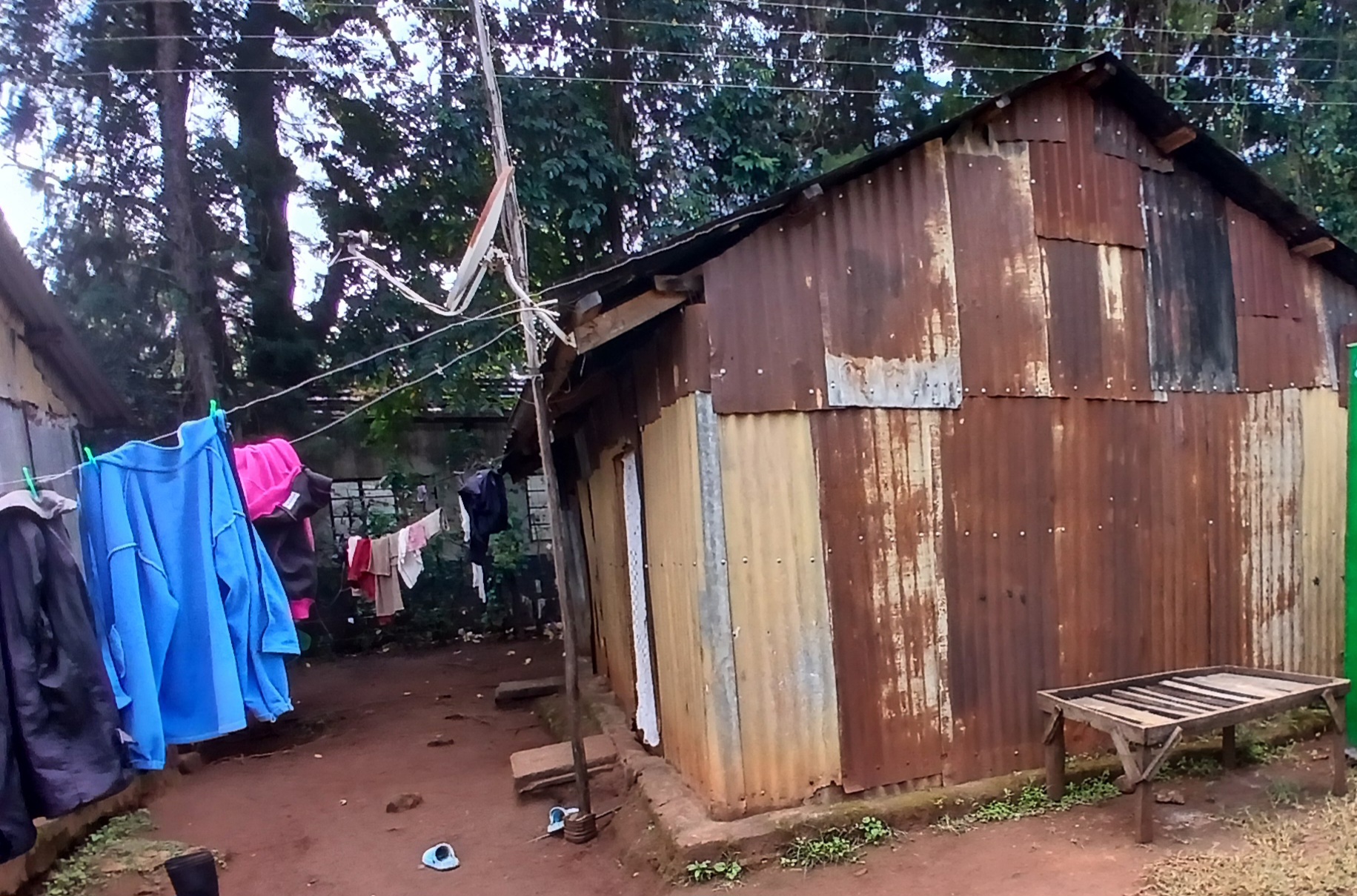 Corrugated teacher houses