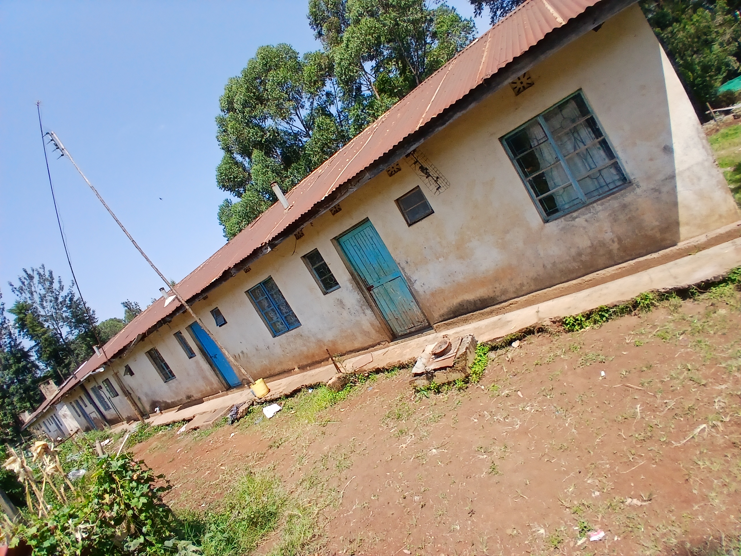 Teacher house structural damage