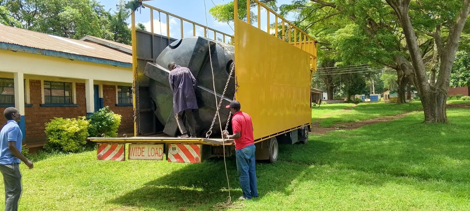 Ongoing delivery of tanks from NO TAPS Foundation